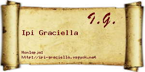 Ipi Graciella névjegykártya